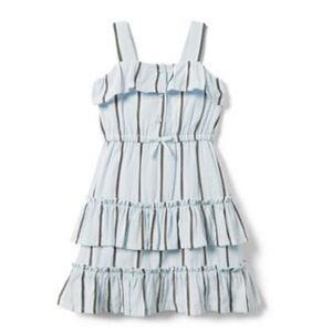 Janie And Jack Blue Skies Tiered Ruffled Dress
